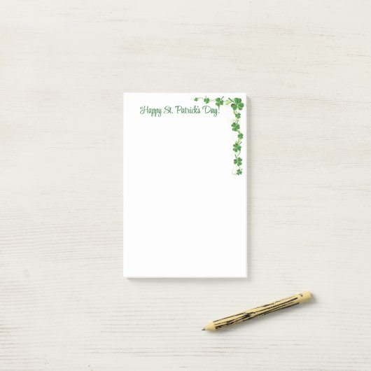 Post-it® La Saint-Patrick (Sur un bureau)
