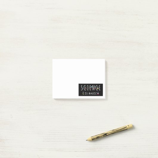 Post-it® La science est magique (Sur un bureau)
