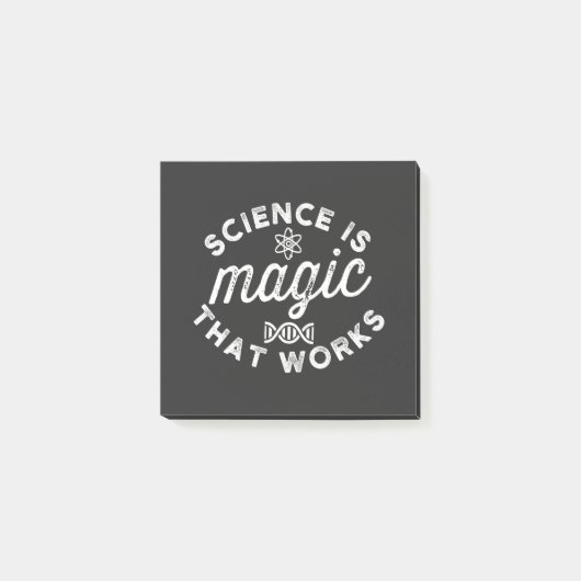 POST-IT® LA SCIENCE EST UNE MAGIE QUI FONCTIONNE (Devant)