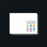 Post-it® La science vous garde curieux<br><div class="desc">Illustrations scientifiques ludiques destinées aux enfants curieux et aux jeunes étudiants. Des symboles mignons comme une fiole,  un microscope,  un aimant,  un tube à essai,  une loupe et un atome aident les enfants à explorer la science de manière amusante et facile. Idéal pour l'école,  l'apprentissage et la découverte.</div>