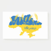 Post-it® La typographie ukrainienne et l'oreille au blé sur (Devant)