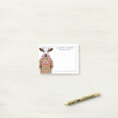 Post-it® La vache à chemise hawaïenne | ajoutent votre nom (Sur un bureau)