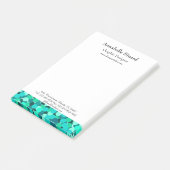 Post-it® La Vegas Turquoise Glitzy Bling Turquoise (Incliné)