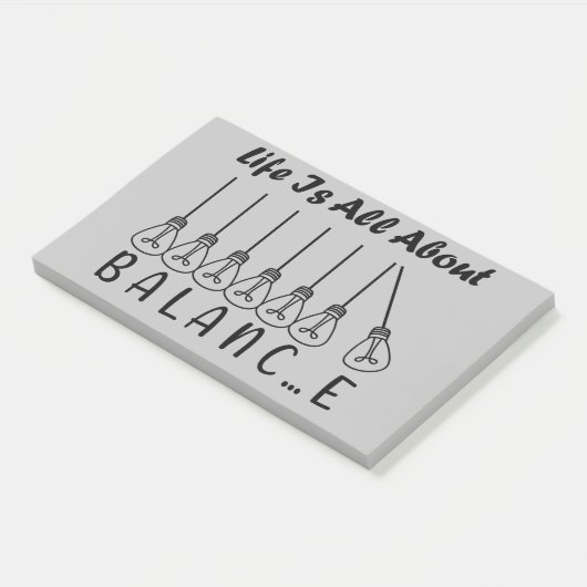 Post-it® La vie, c'est l'équilibre de l'inspiration de moti (Incliné)