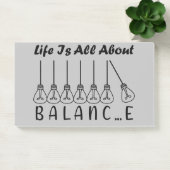 Post-it® La vie, c'est l'équilibre de l'inspiration de moti (Bureau)