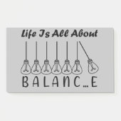 Post-it® La vie, c'est l'équilibre de l'inspiration de moti (Devant)