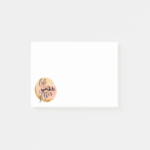 Post-it® La vie doit s'écrouler et la Parties scintillant P
