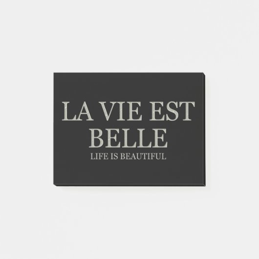 Post-it® La vie est belle - lumière (Devant)