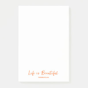 Post-it® La vie est belle Orange Blog Marque Site