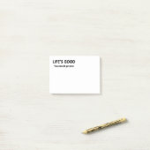 Post-it® La vie est bonne. Vous Devriez En Obtenir Un. (Sur un bureau)