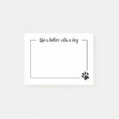 Post-it® La vie est meilleure avec des notes d'un (Devant)