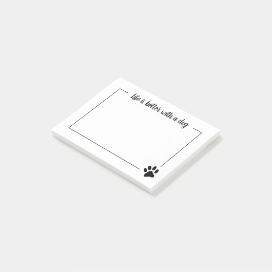 Post-it® La vie est meilleure avec des notes d'un (Incliné)