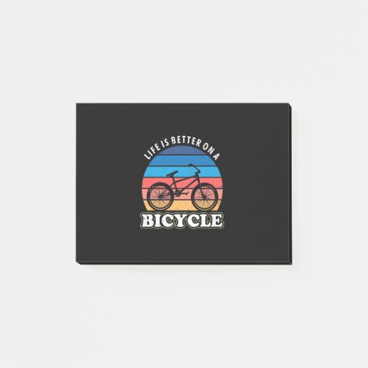 Post-it® La Vie Est Mieux À Vélo (Devant)