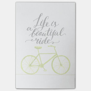 Post-it® La vie est un beau vert de chaux de tour