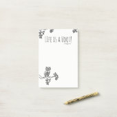 Post-it® La vie est un coup de coeur ! Cute Owl Ajouter un  (Sur un bureau)