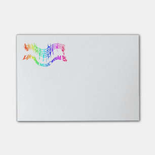 Post-it® La vie sans musique serait "B plat" Humour Citatio