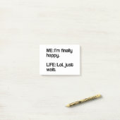 Post-it® La vie suce (Sur un bureau)