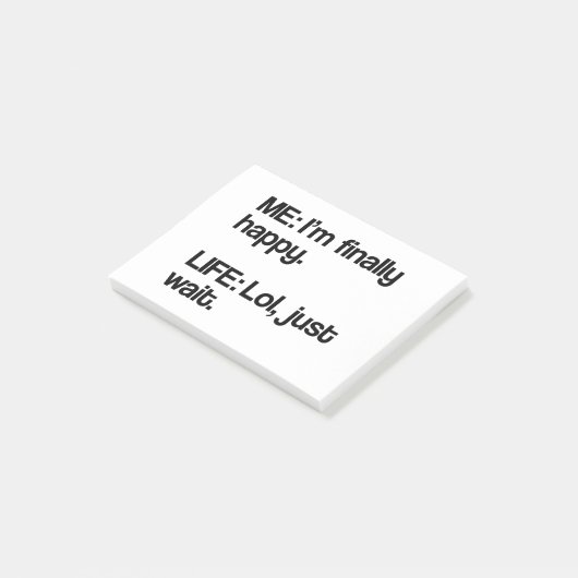 Post-it® La vie suce (Incliné)