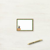 Post-it® Laboratoire noir d'Halloween (Sur un bureau)