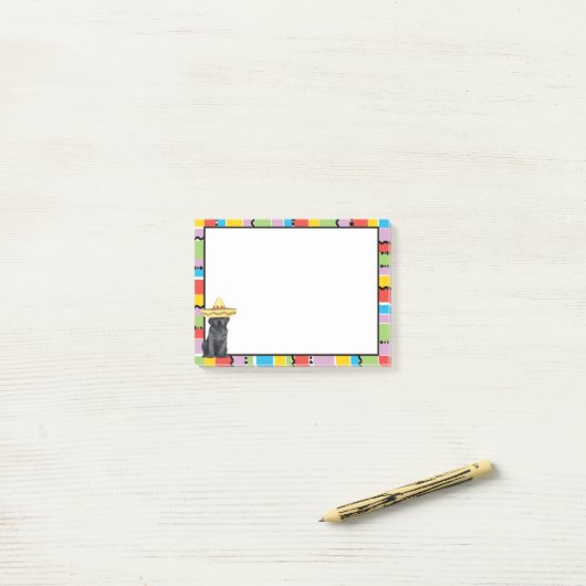 Post-it® Laboratoire noir Fiesta (Sur un bureau)