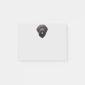 Post-it® Labradoodle Chien noir (Devant)
