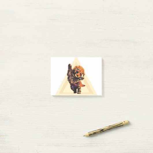 Post-it® Labradoodle mignon (Sur un bureau)
