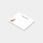 Post-it® Labrador chocolat bohème floral (Incliné)