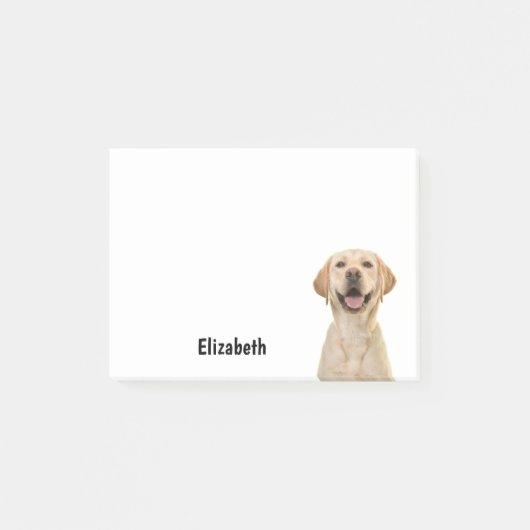 Post-it® Labrador Retriever Drôle Nom Personnalisé (Devant)