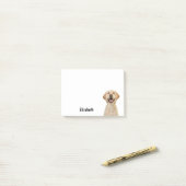 Post-it® Labrador Retriever Drôle Nom Personnalisé (Sur un bureau)