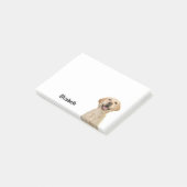 Post-it® Labrador Retriever Drôle Nom Personnalisé (Incliné)