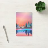 Post-it® Lac d'hiver pittoresque avec Cerf (Bureau)