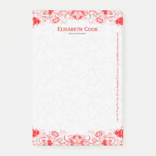 Post-it® Lace Florale Vintage Rede Et Blanc 3