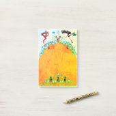 Post-it® LADY IN YELLOW Mardi Gras Masquerade Ball Masques (Sur un bureau)