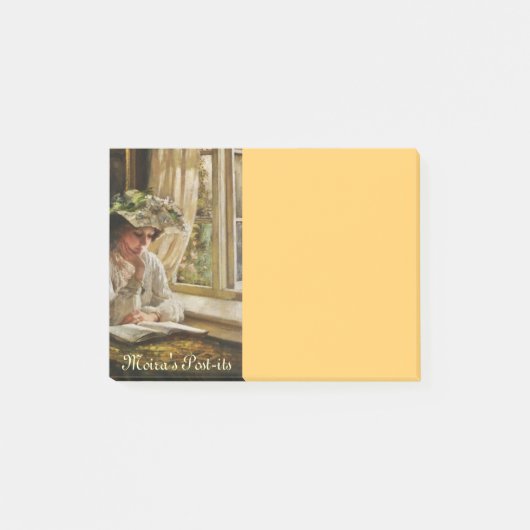 Post-it® Lady Lecture par une fenêtre (Devant)