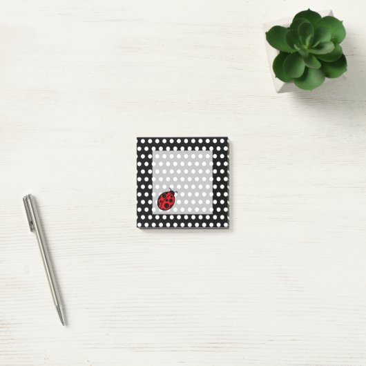 Post-it® Ladybug Black Polka Point Poster Notes (Bureau)