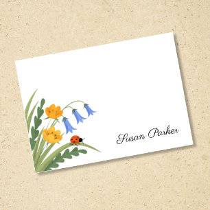 Post-it® Ladybug floral Bluebells Buttercup Stick
