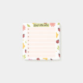 Post-it® Ladybug Garden Notes – Blossom Time Sticky Notes (Devant)