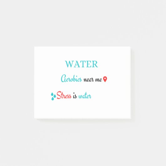 Post-it® L'Aérobic de l'eau près de moi (Devant)