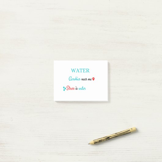 Post-it® L'Aérobic de l'eau près de moi (Sur un bureau)