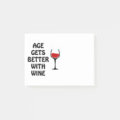 Post-it® L'Âge S'Améliore Avec Le Vin (Devant)