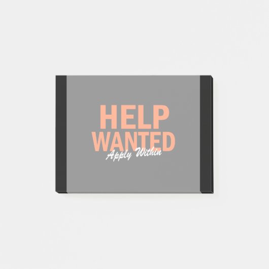 Post-it® L'aide Recherchée s'appliquent en dedans (Devant)