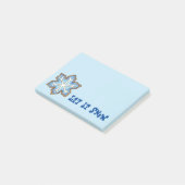 Post-it® Laisser neiger Flocon de neige Noël hiver Hanoukka (Incliné)