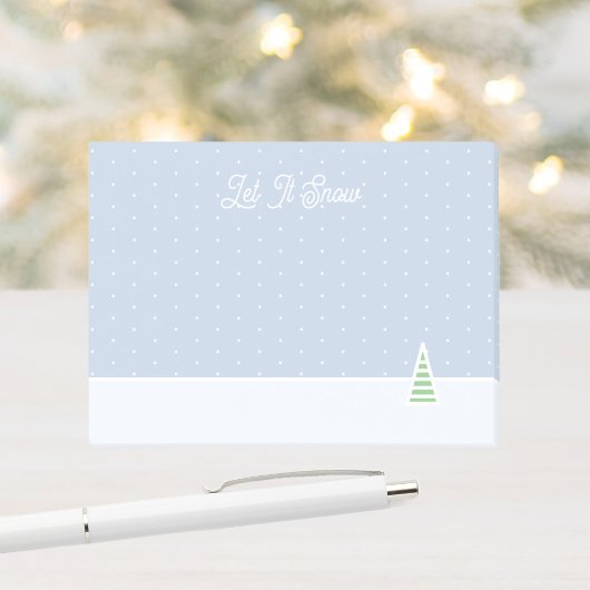 Post-it® Laisser neiger un arbre d'hiver minuscule Ice Blue