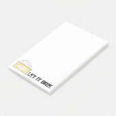 Post-it® LAISSEZ-LE BRIE (BE) Drôle Fromage Wedge Chef de c (Incliné)