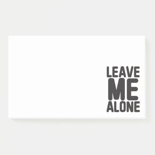 Post-it® Laissez-moi seule confidentialité (Devant)