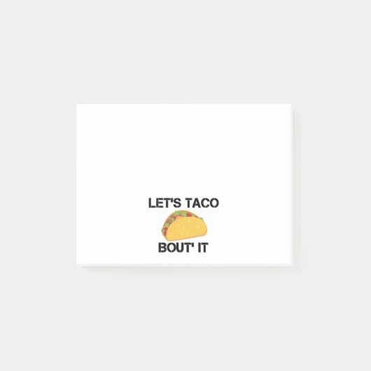 Post-it® Laissez-nous accès de taco il (Devant)