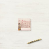 Post-it® Lait rustique peut style rustique sur bois (Sur un bureau)