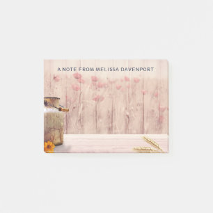 Post-it® Lait rustique peut style rustique sur bois