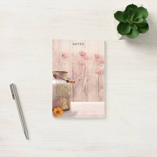 Post-it® Lait rustique peut style rustique sur bois (Bureau)