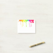 Post-it® Lala 585; Peindre Le Splatter Pose Son. (Sur un bureau)